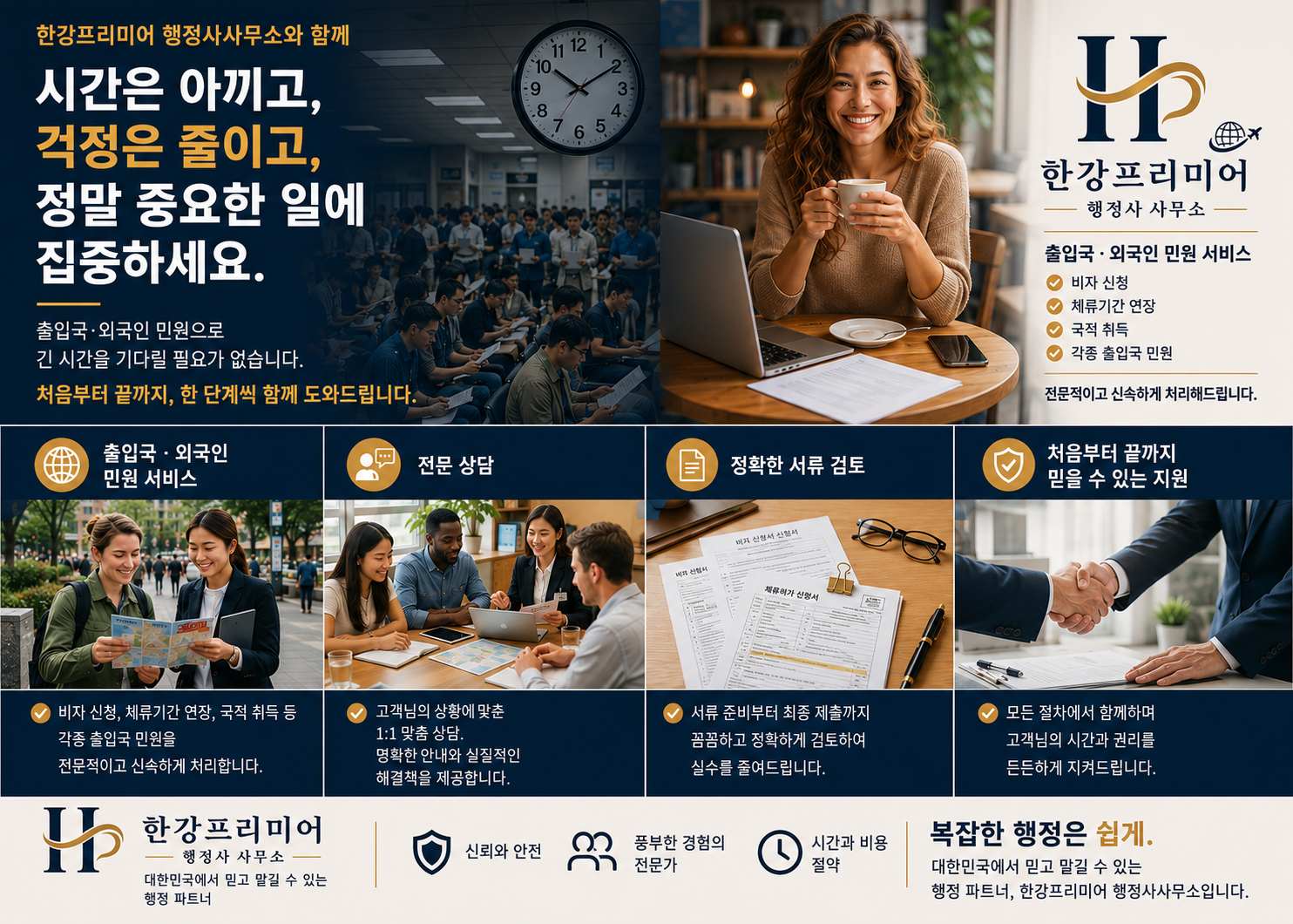 한강프리미어와 함께 시간을 절약하고 걱정은 줄이고 중요한 것에 집중하세요